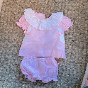 Cecil and Lou Easter bunny diaper set